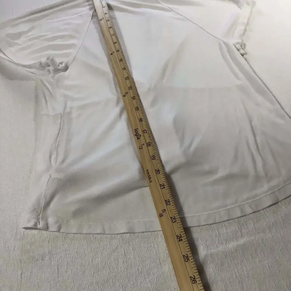 Free People Twist Front Choker Neck Top White XS boho festival chic